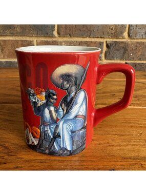 Nescafe Nestle Coffee Tea Mug Square Red Clasico Xochimilco Mexico